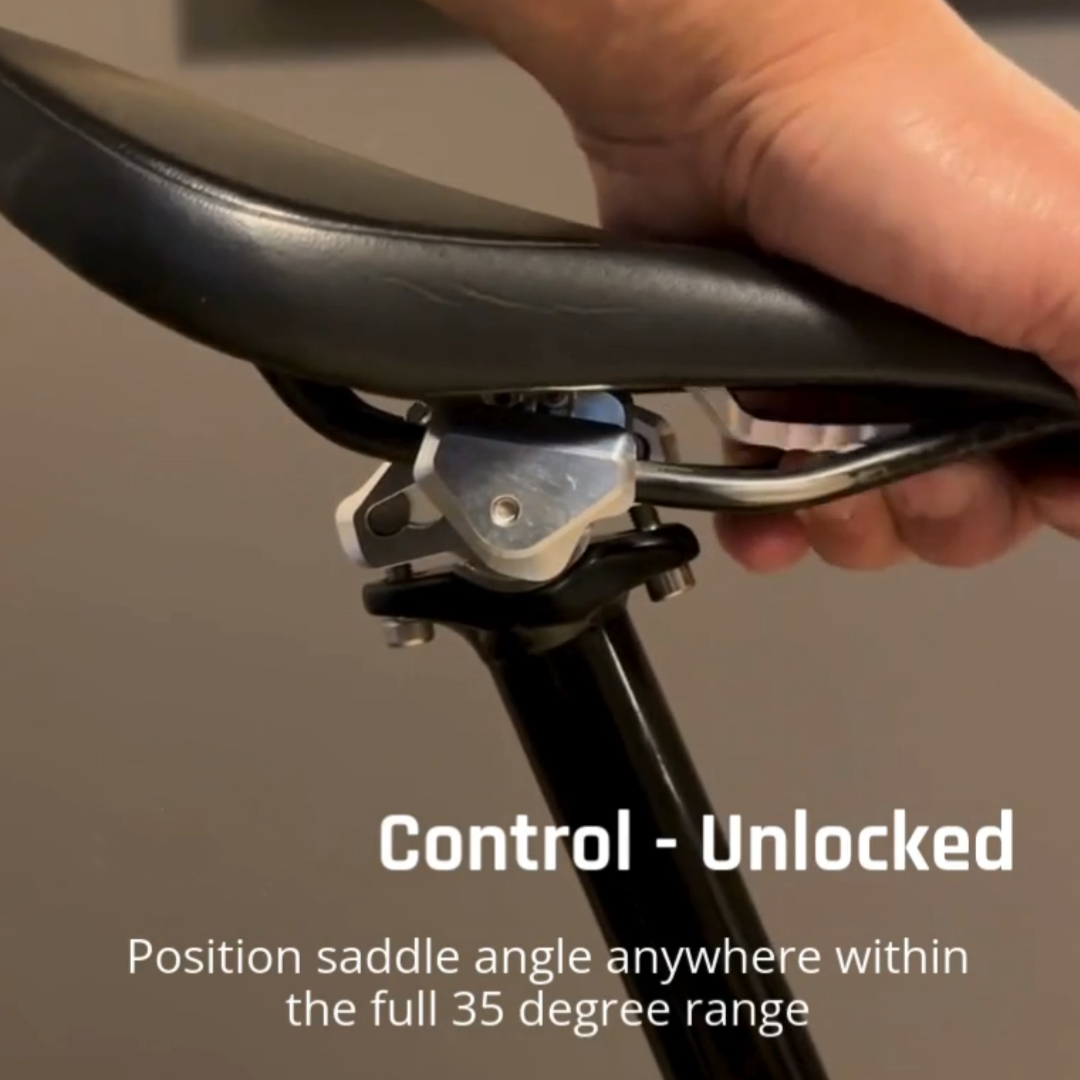 Saddle Angle Adjuster – 8 Positions, 35° Tilt Range, for Mountain, Gravel & Road Bikes