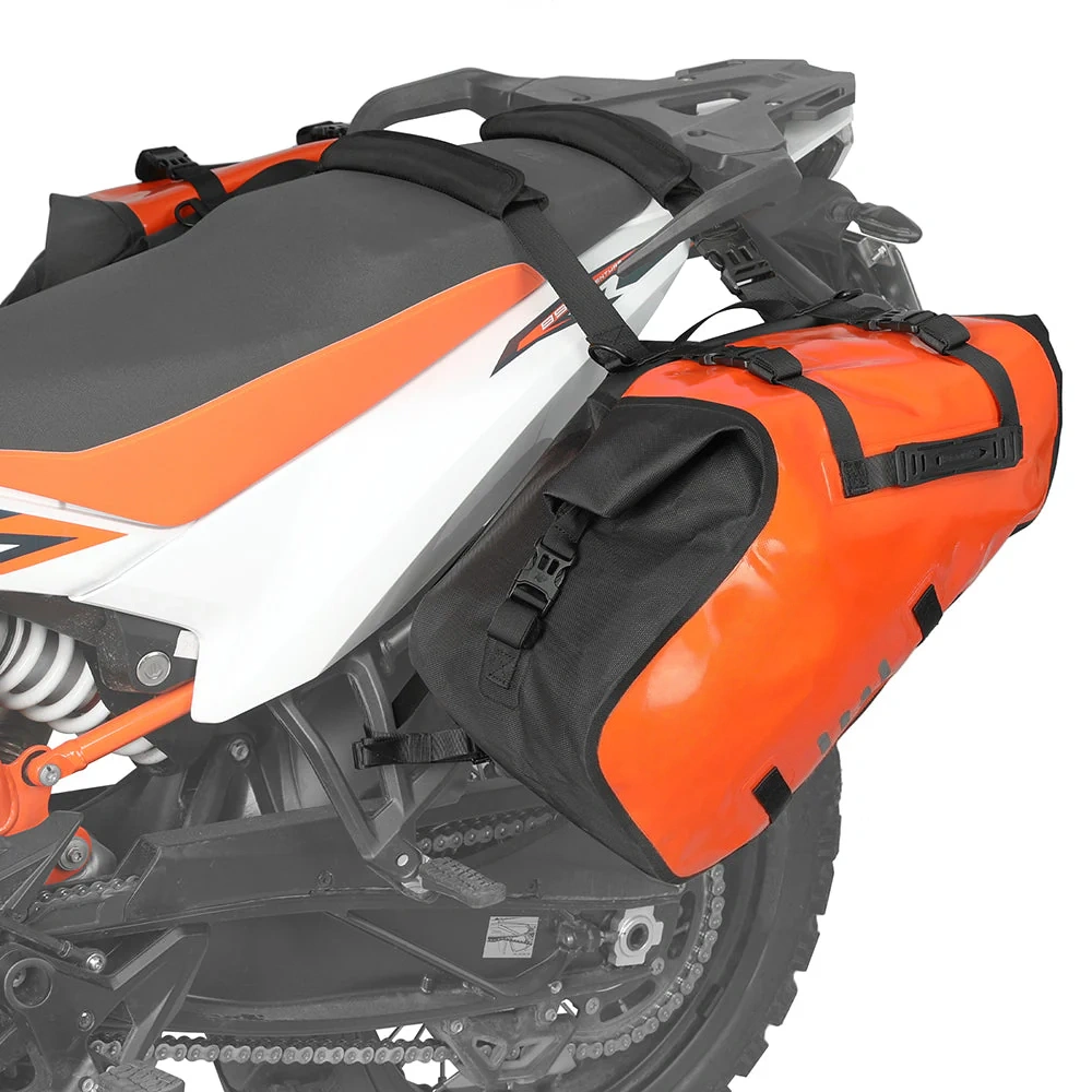 Waterproof Motorcycle Pannier Side Bag Set (18L / 28L / 48L Options) – Rackless Adventure Touring Saddlebags