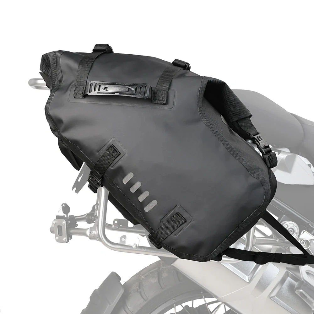 Waterproof Motorcycle Pannier Side Bag Set (18L / 28L / 48L Options) – Rackless Adventure Touring Saddlebags