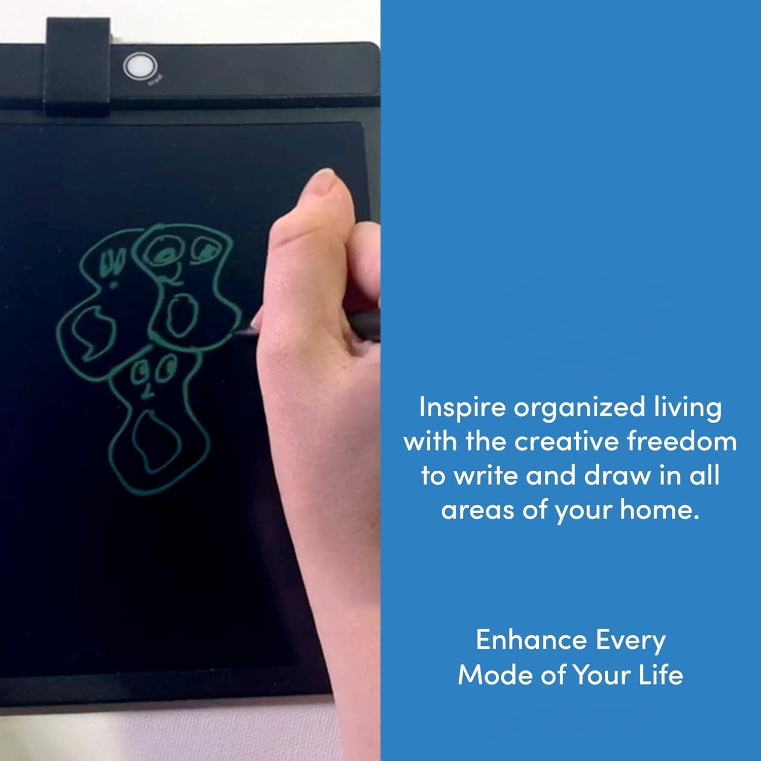 Reusable Digital Drawing Tablet – 8.5″ LCD, One-Button Erase, Paper-Like Writing