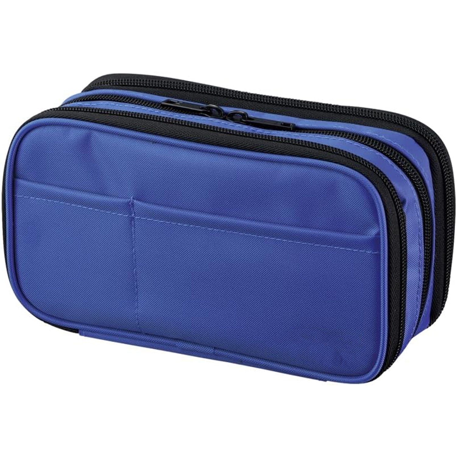 Triple-Zipper Book-Style Pencil Case – Large Capacity Organizer for Stationery, Travel & Daily Essentials