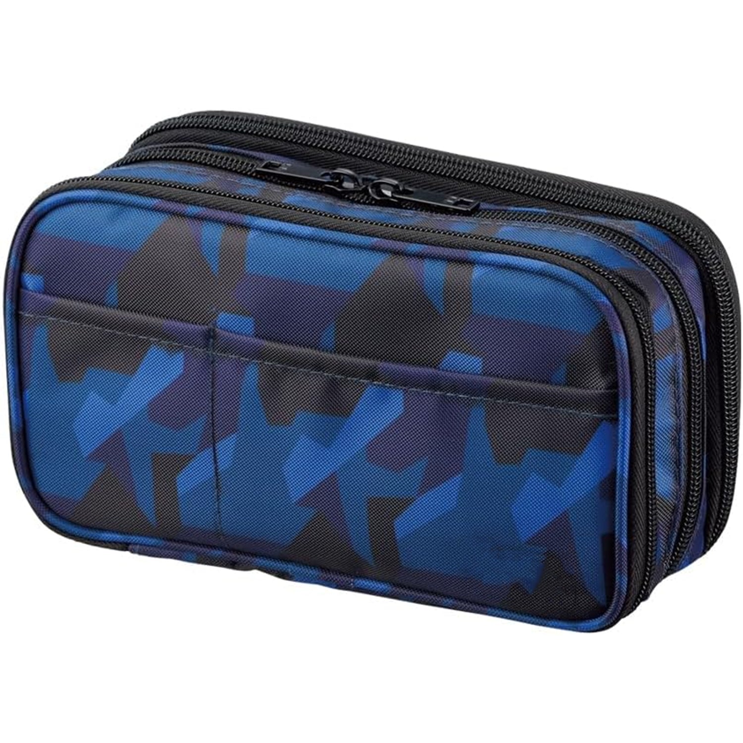 Triple-Zipper Book-Style Pencil Case – Large Capacity Organizer for Stationery, Travel & Daily Essentials