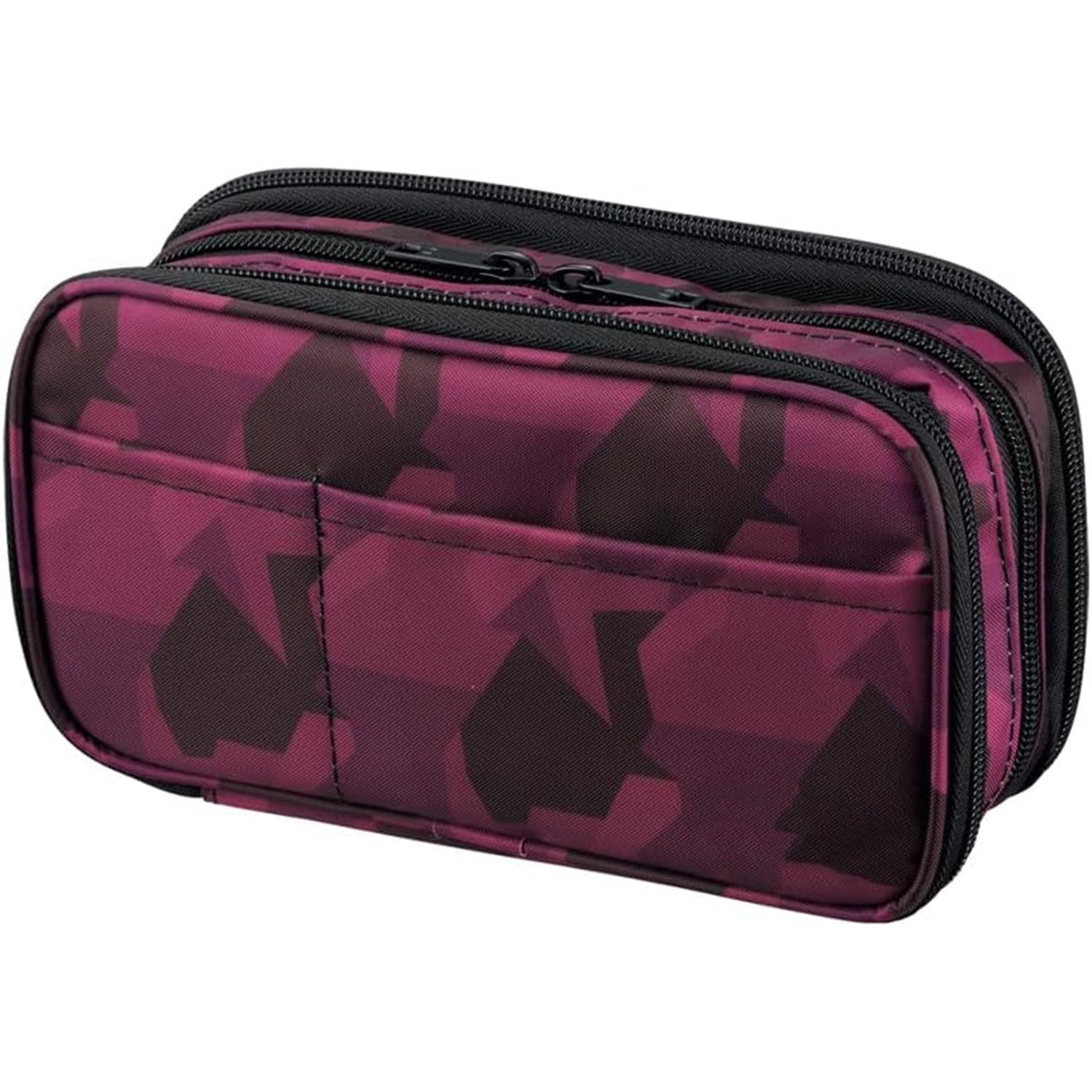 Triple-Zipper Book-Style Pencil Case – Large Capacity Organizer for Stationery, Travel & Daily Essentials