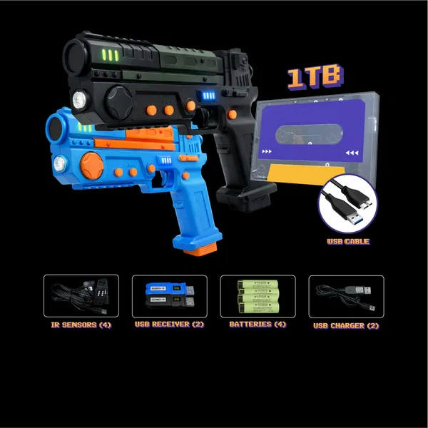 2.4GHz Light Gun with Recoil Feedback – IR Sensor Tracking for PC