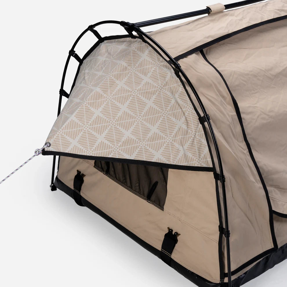 Freestanding Dome Swag – 400gsm Canvas Tent with 50mm Foam Mattress