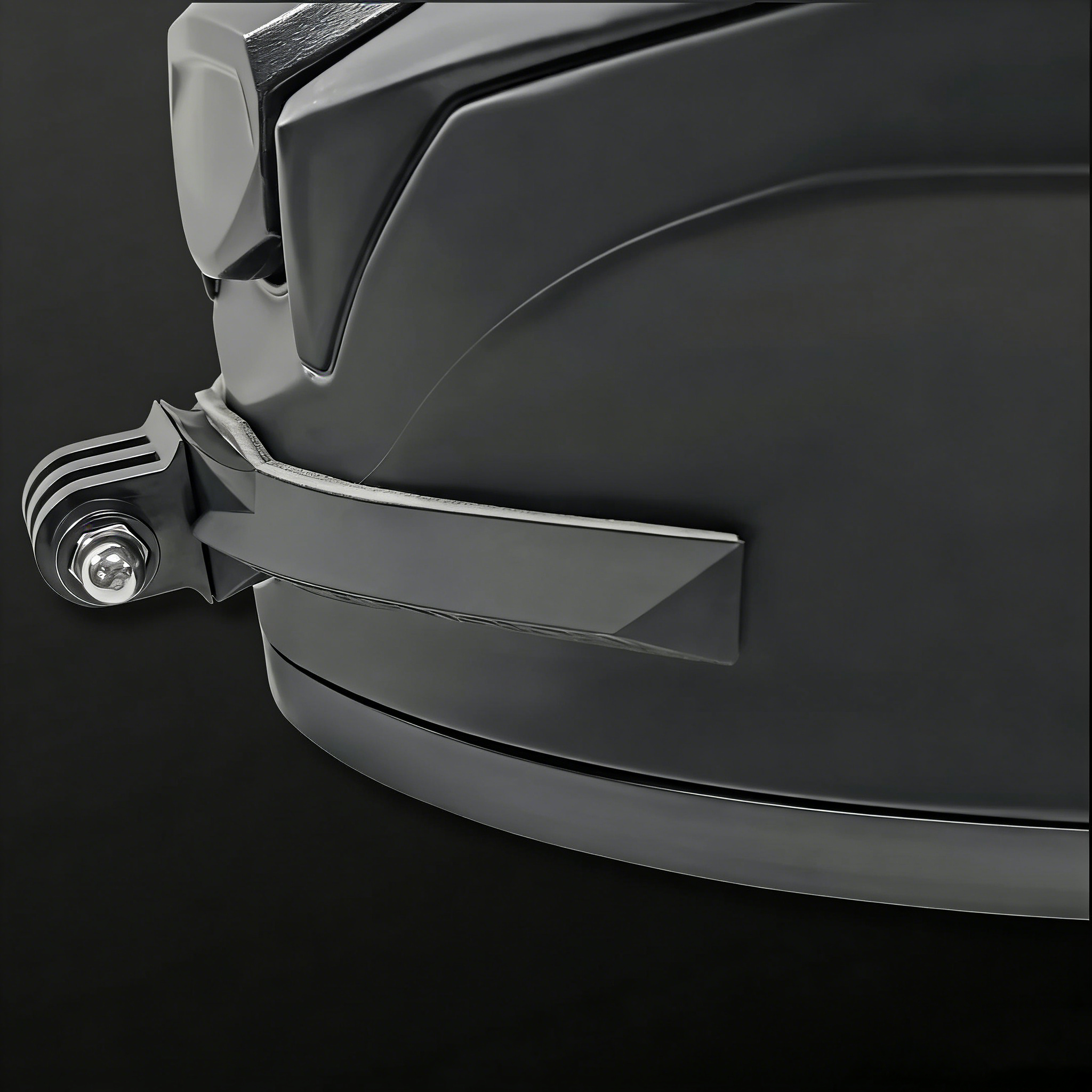 Universal Flexible Motorcycle Helmet Chin Mount – Fully Moldable