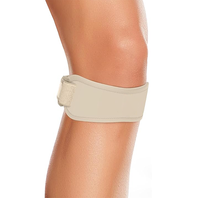Patellar tendon support strap with 3 adjustable lengths