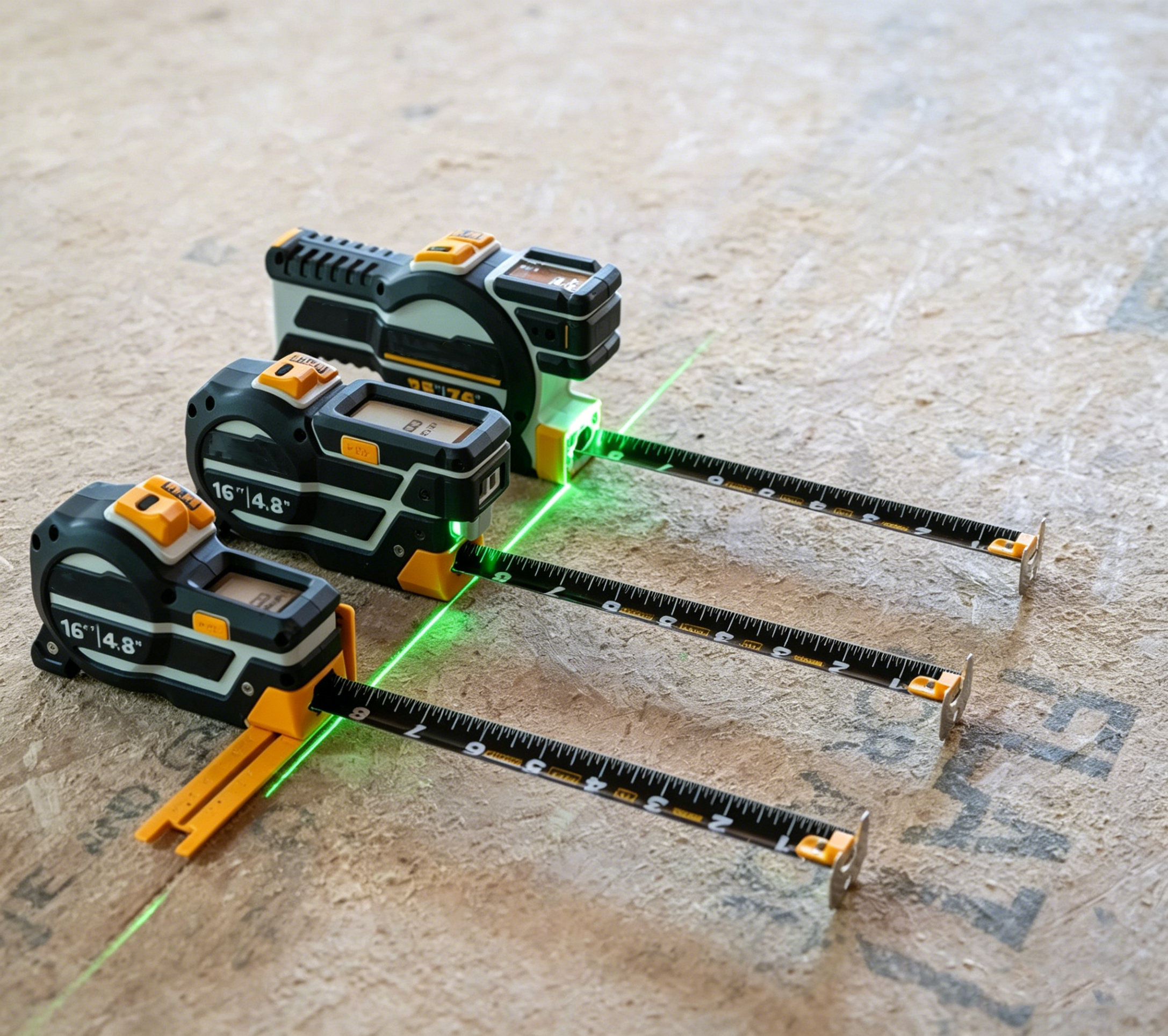 Laser rangefinder + level + digital tape measure