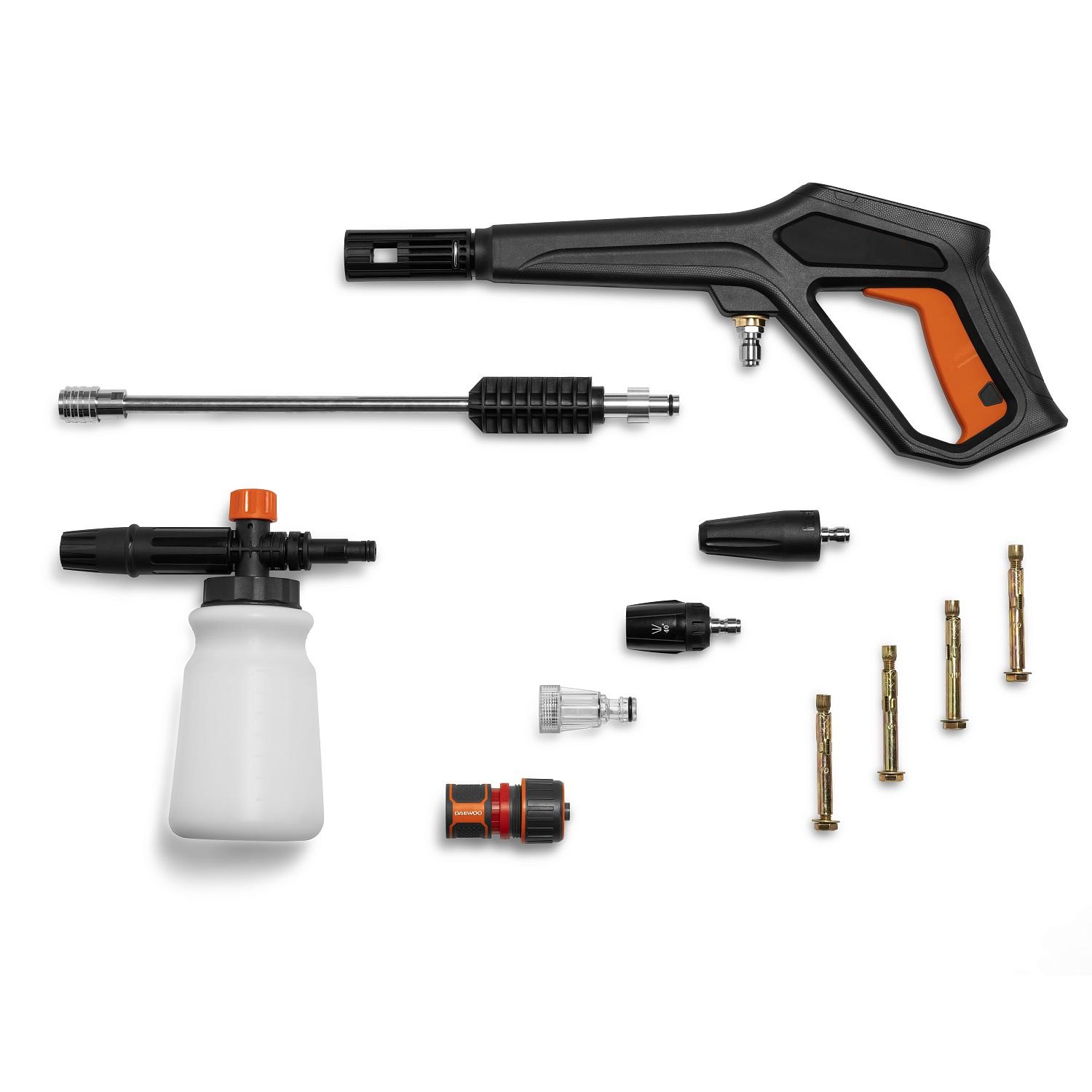 High Pressure Washer – 2200W, 180 bar, 30m Auto‑Reel Hose, 5 Levels, Aluminium Pump
