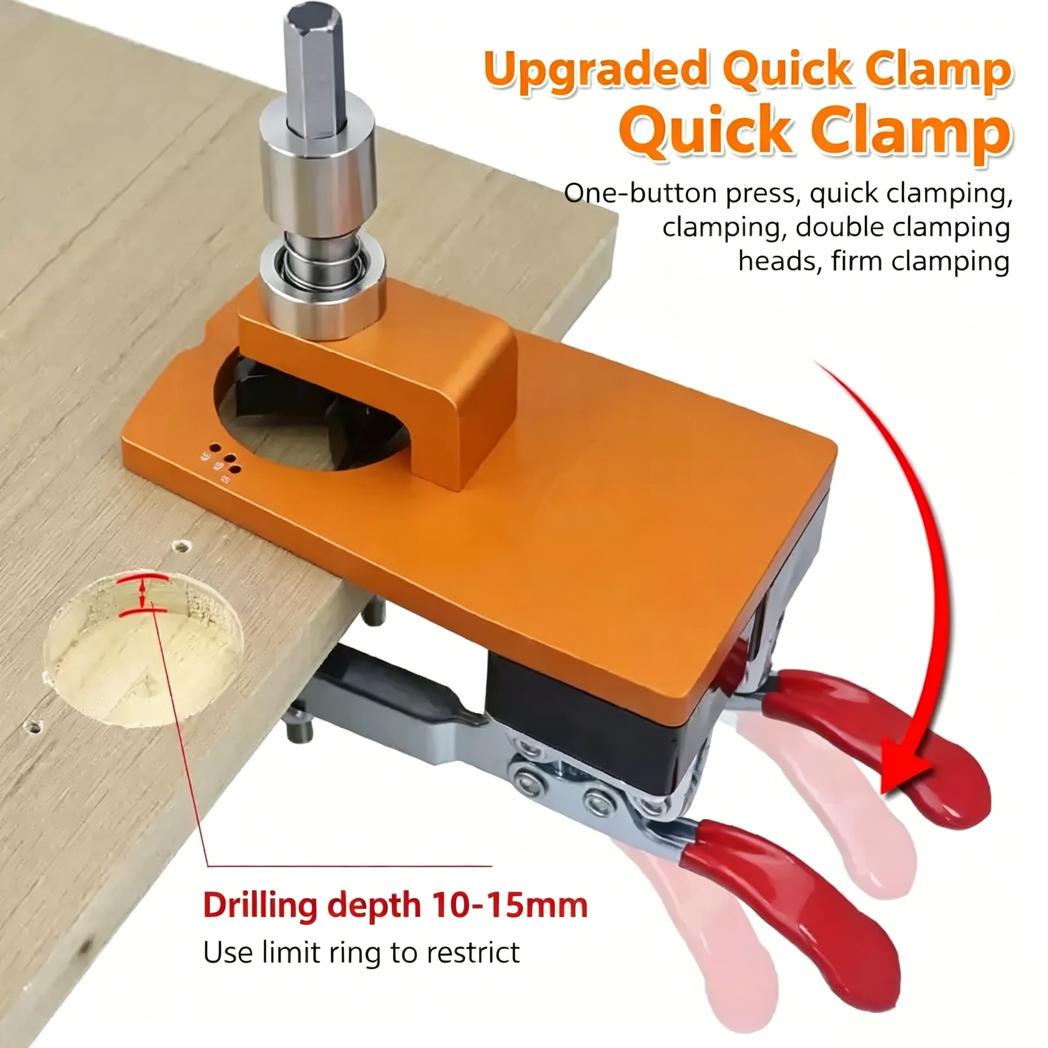 35mm Double-Clamp Hinge Drilling Jig