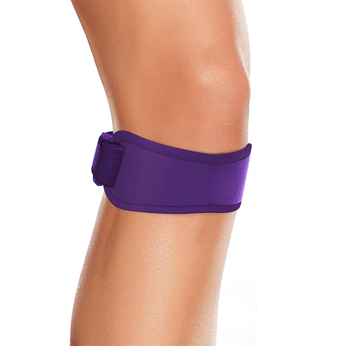 Patellar tendon support strap with 3 adjustable lengths