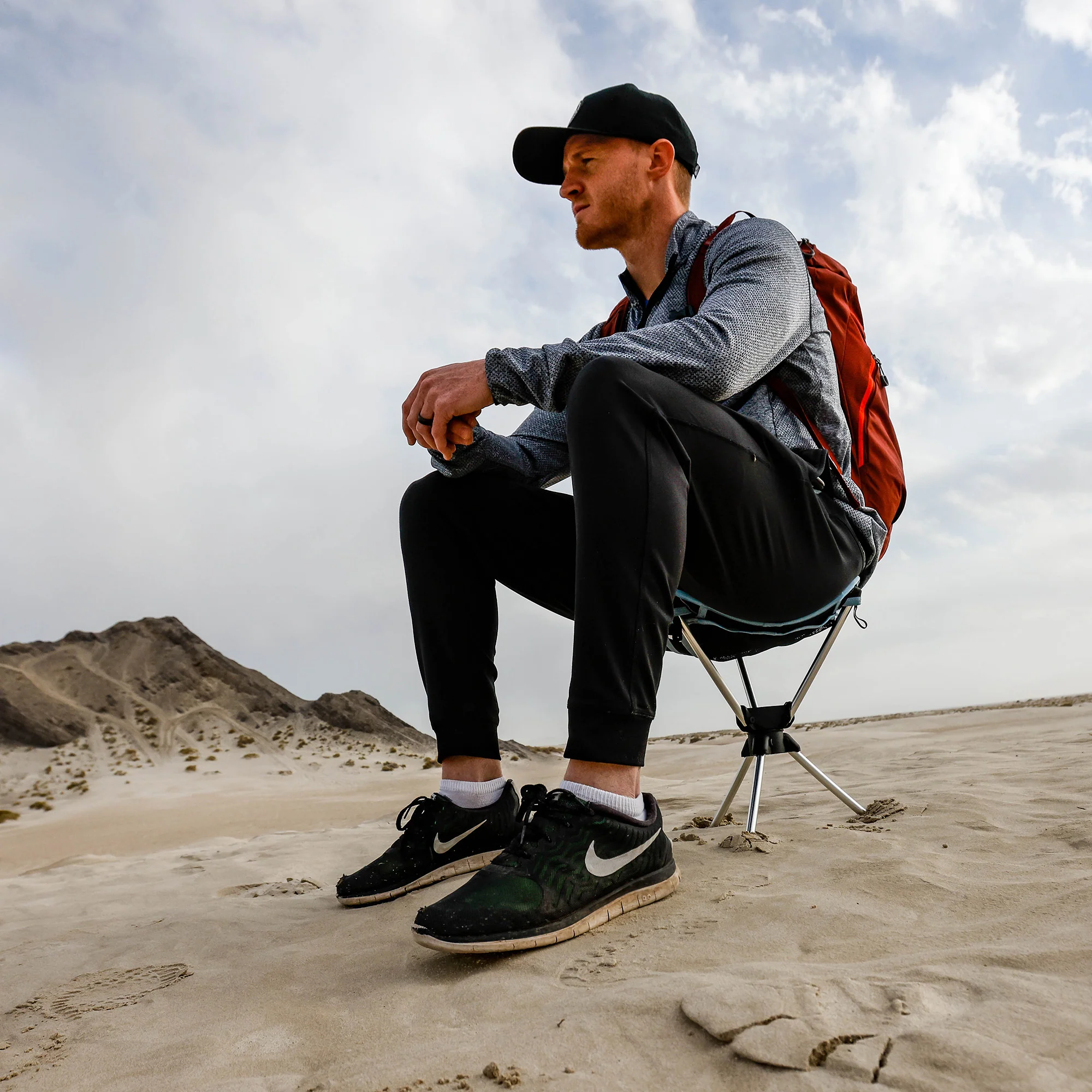 Outdoor Folding Tripod Swivel Stool