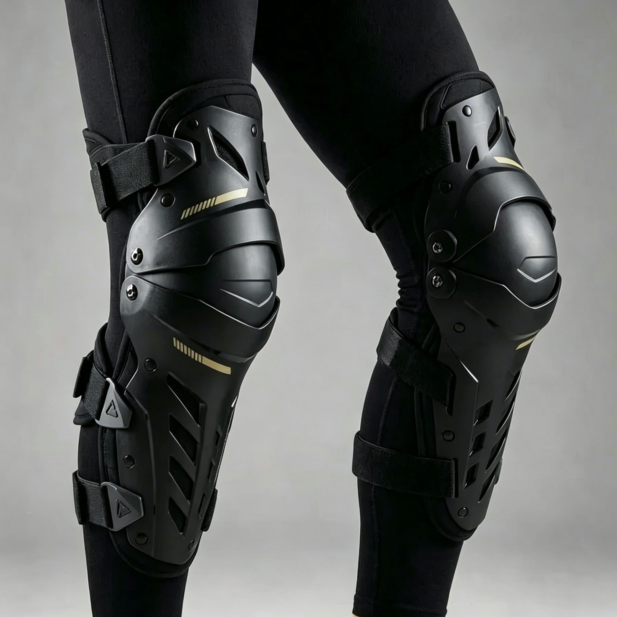 Off-Road Riding Knee Guards – Dual Axis Shin Guard for Motorcycle & Mountain Bike