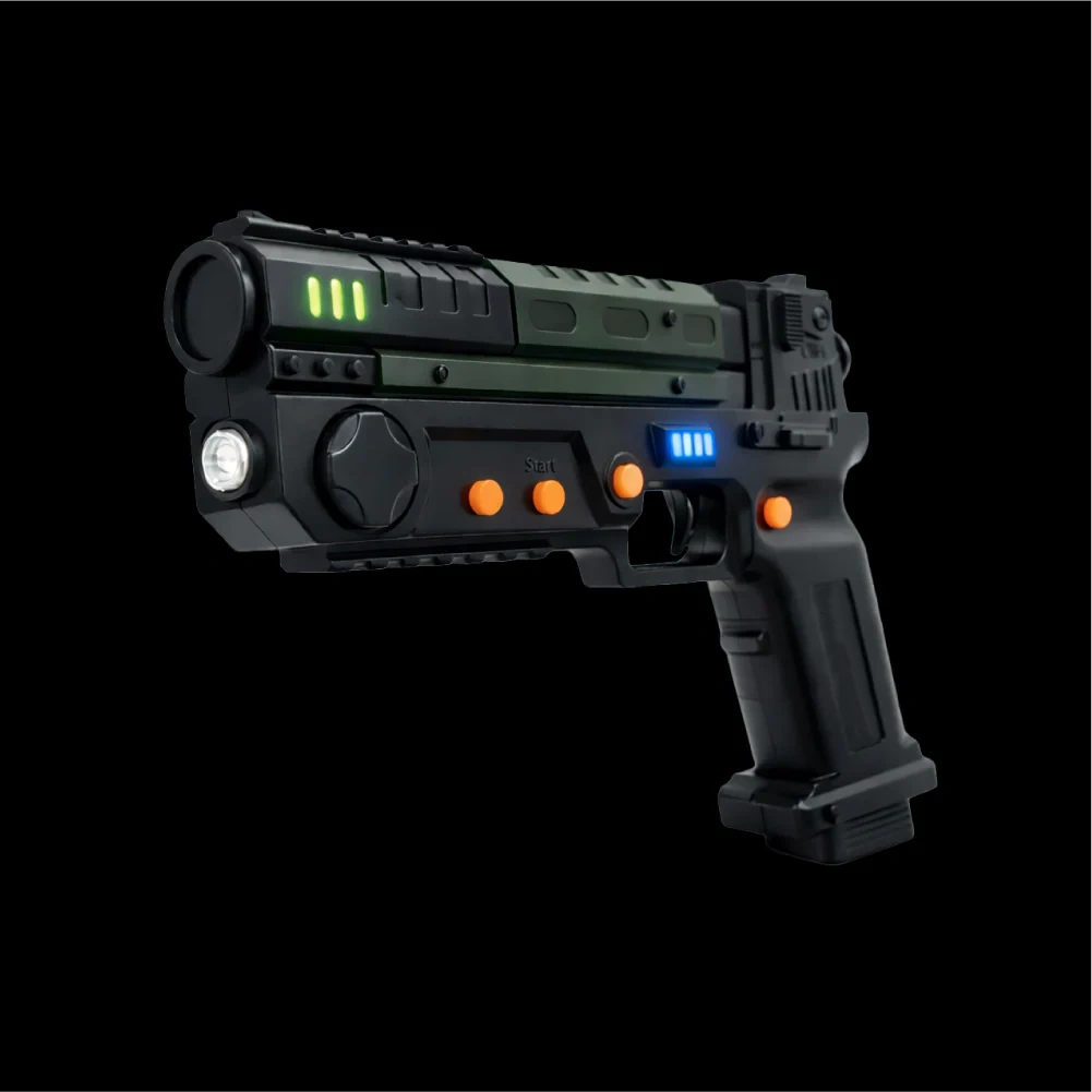2.4GHz Light Gun with Recoil Feedback – IR Sensor Tracking for PC