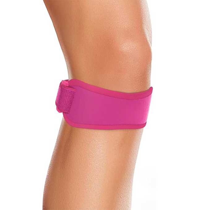 Patellar tendon support strap with 3 adjustable lengths