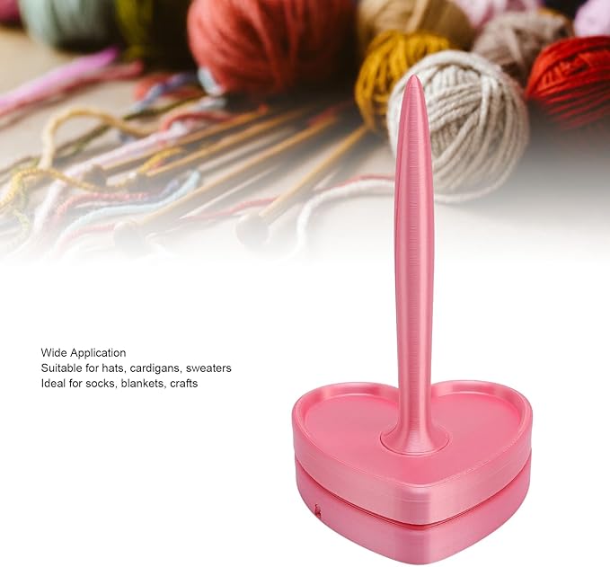 Heart‑Shaped Yarn Spinner – Spinning Base Moves with Every Stitch