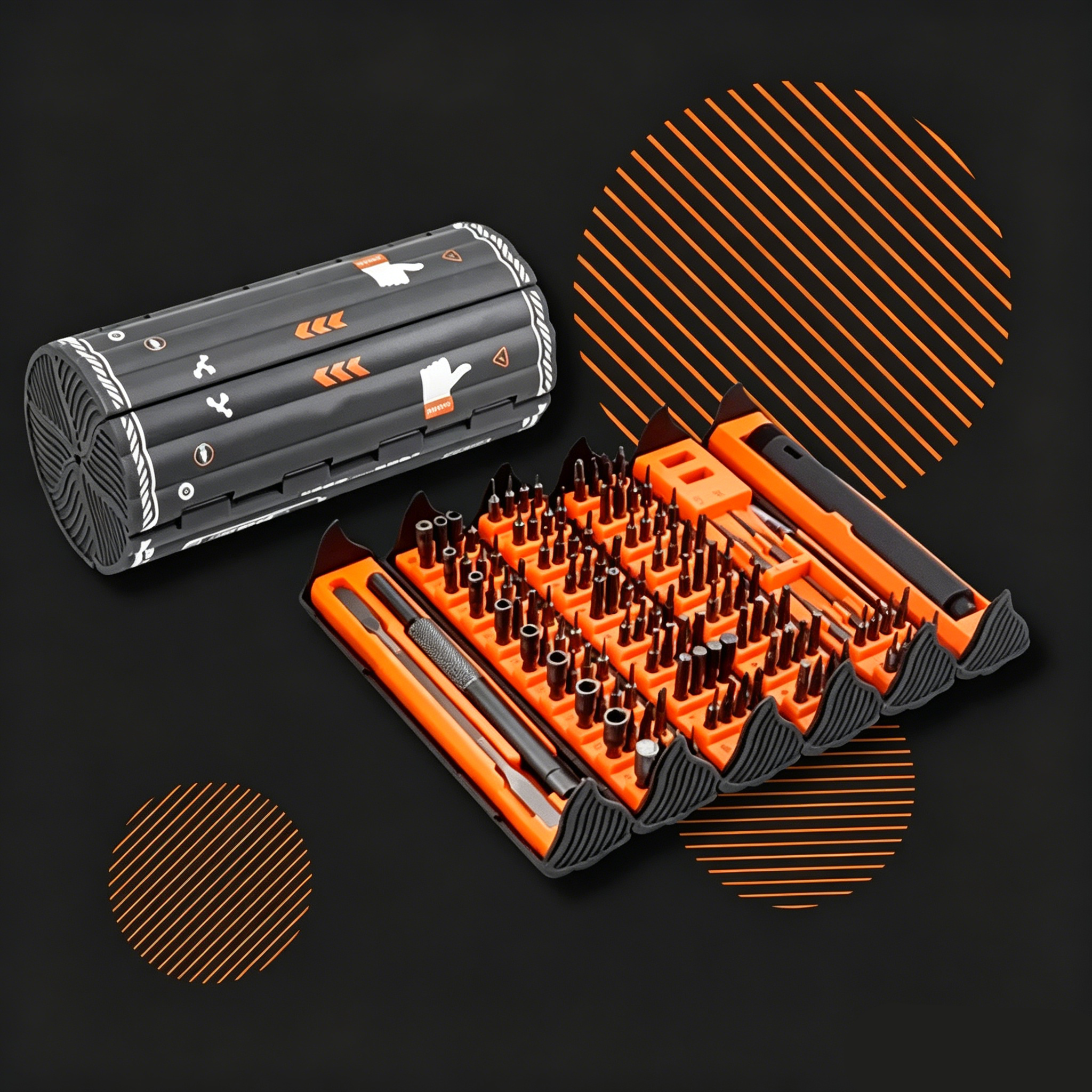 138‑in‑1 Repair Kit – Electric + Manual Screwdriver, Type‑C, LED Light