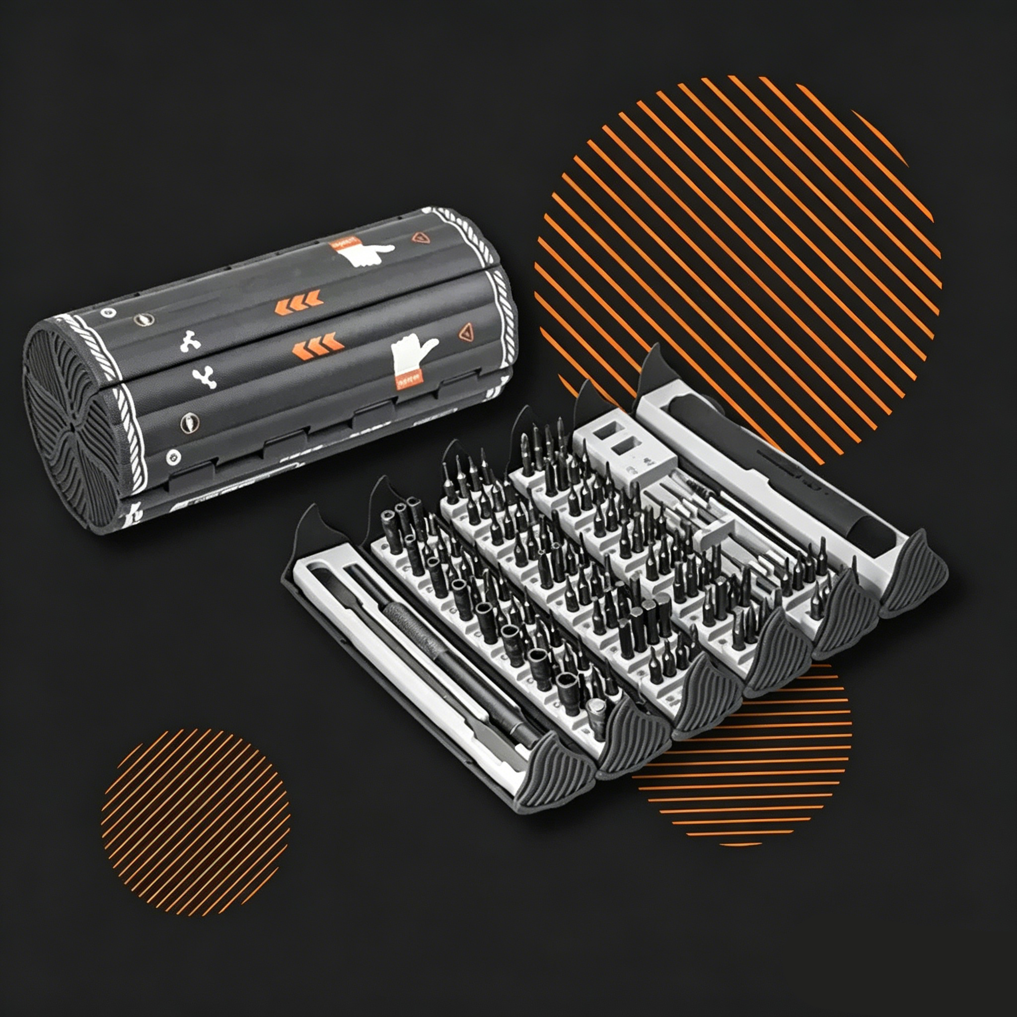 138‑in‑1 Repair Kit – Electric + Manual Screwdriver, Type‑C, LED Light
