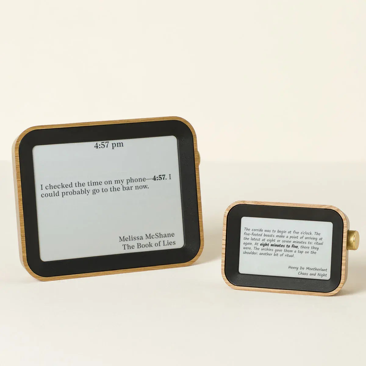 Literary Clock – Time Told Through Classic Literature Quotes