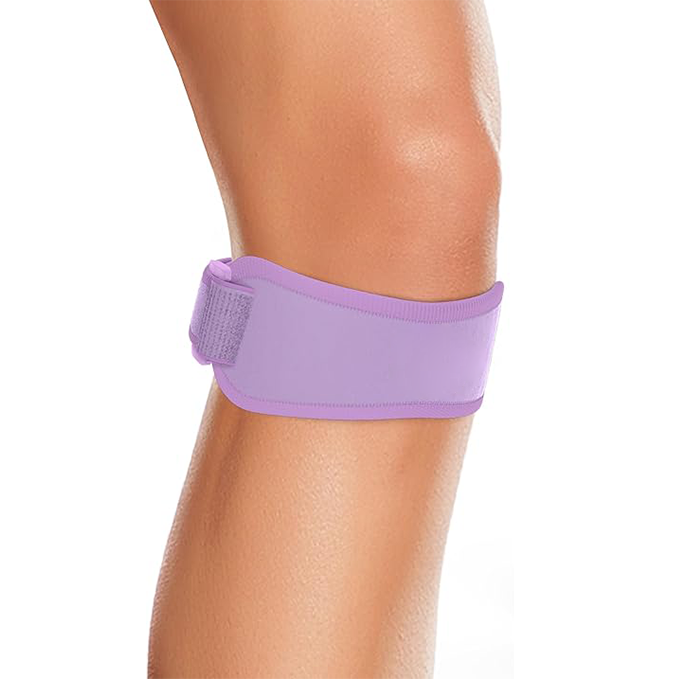 Patellar tendon support strap with 3 adjustable lengths