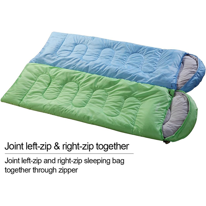 Sleeping bags for adults, teenagers, and children, with compression bags