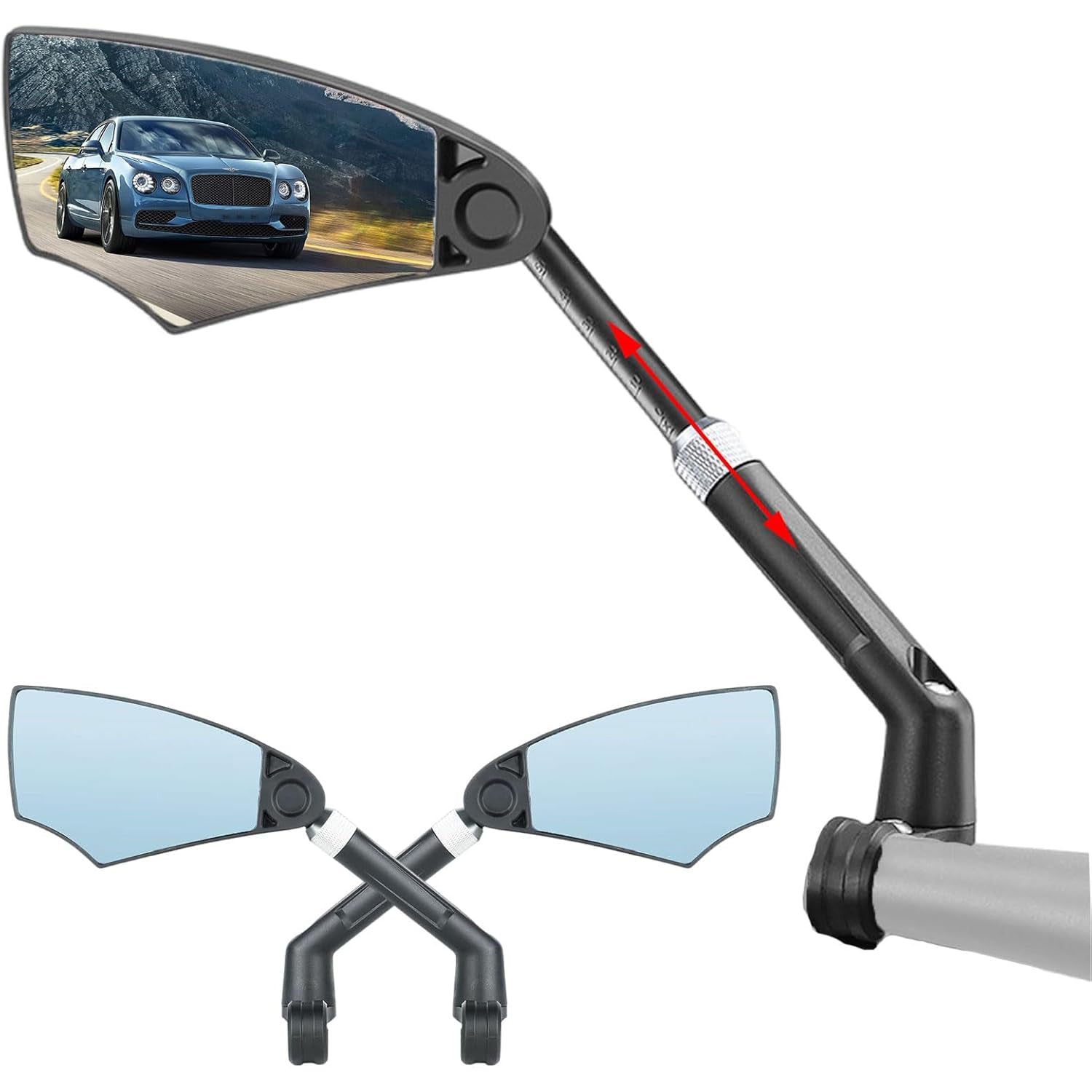 Bike Mirror – 360° Rotating Rearview Anti-Glare Lens