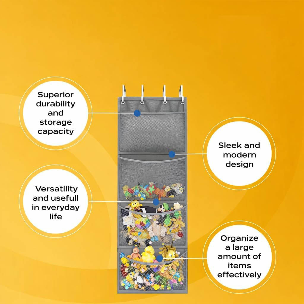 The Original Stuffed Animal Storage – Over Door Organizer for Stuffies
