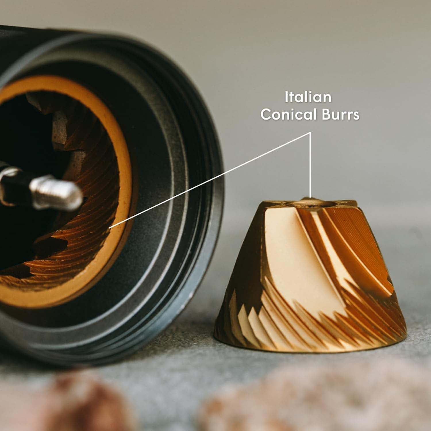 Manual Coffee Grinder – Portable Handheld Conical Grinder