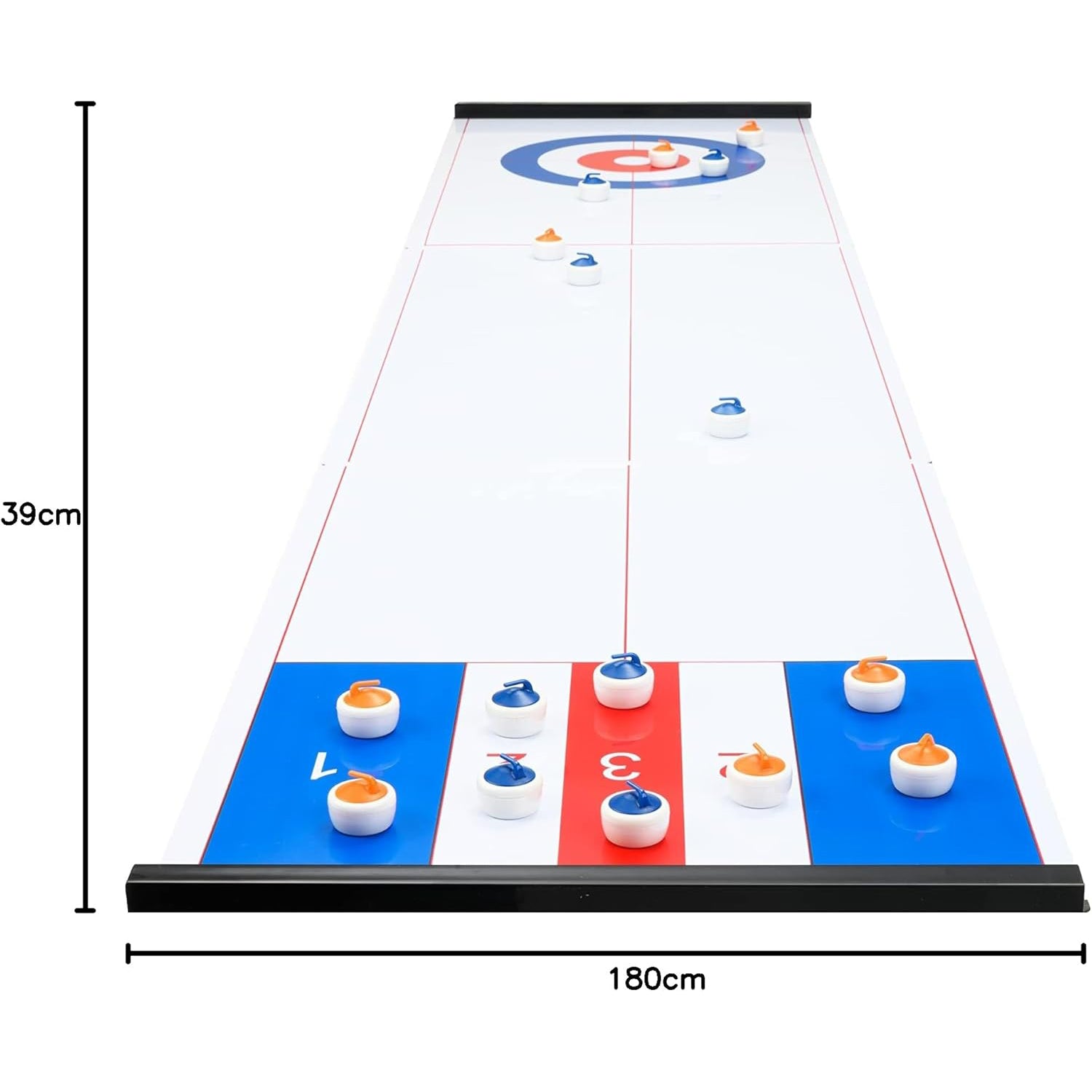 Curling & Shuffleboard 2-in-1 Table Game