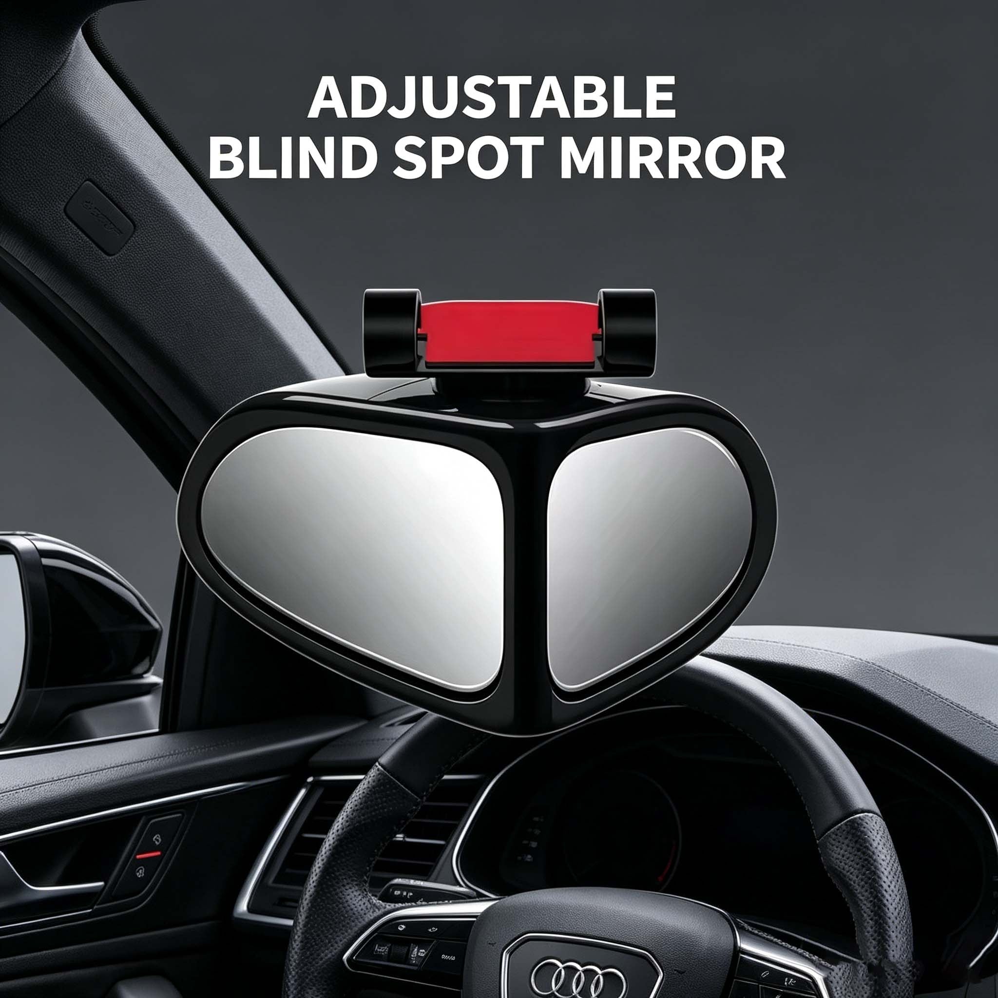 360° Adjustable Blind Spot Mirror for Cars – Wide Angle Rearview Mirror for Safe Reversing & Parking