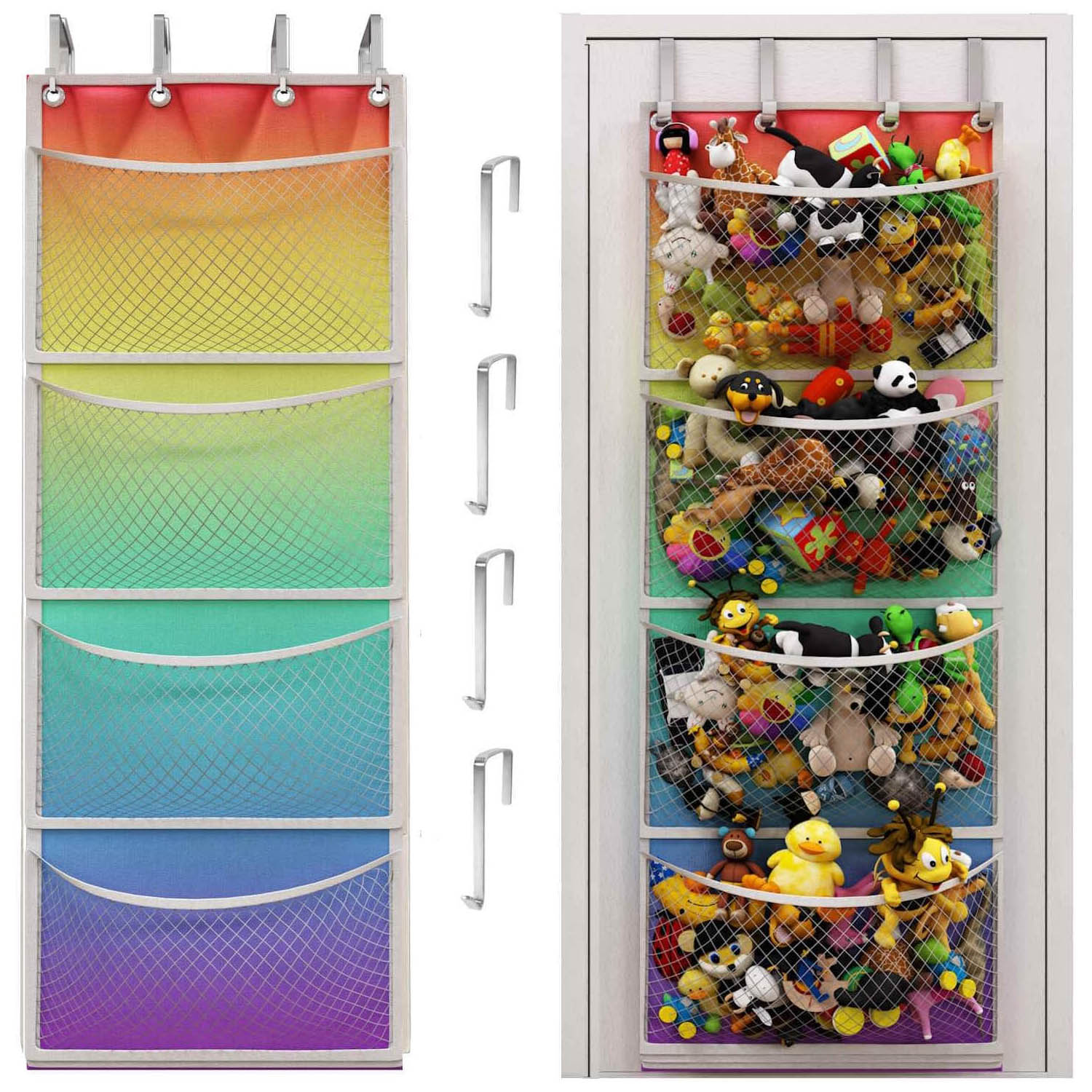 The Original Stuffed Animal Storage – Over Door Organizer for Stuffies