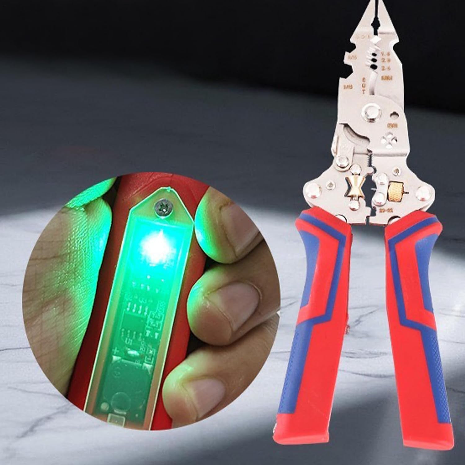 Folding Cable Cutter and Voltage Test Pliers