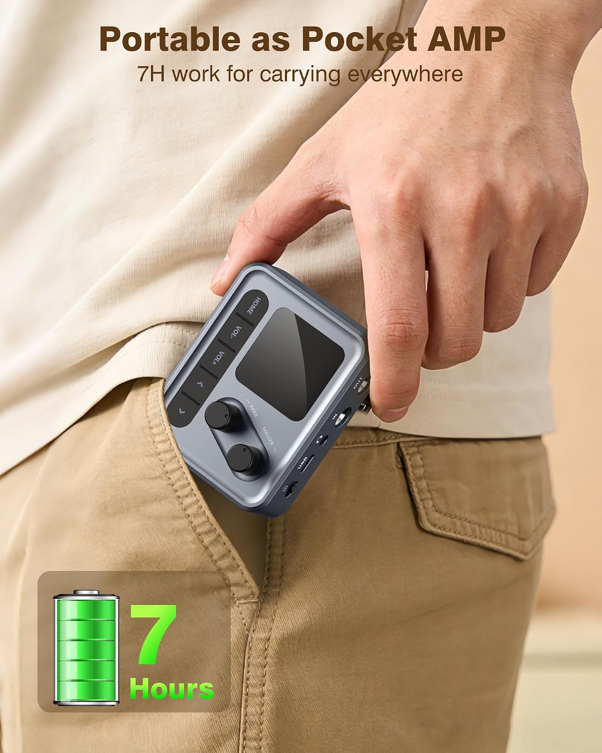 Portable Guitar Tone Machine-80 Presets, Amp Simulation & Recording Effects In Your Pocket