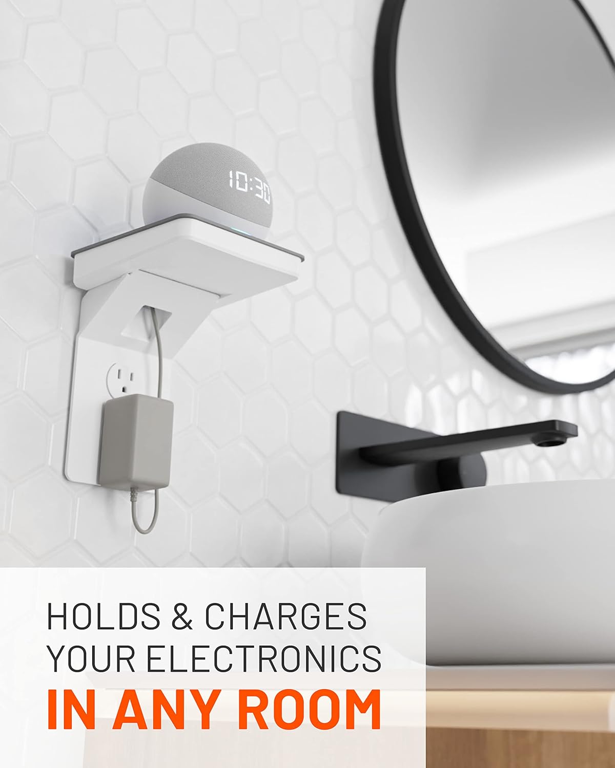 Built-in cable management socket unit