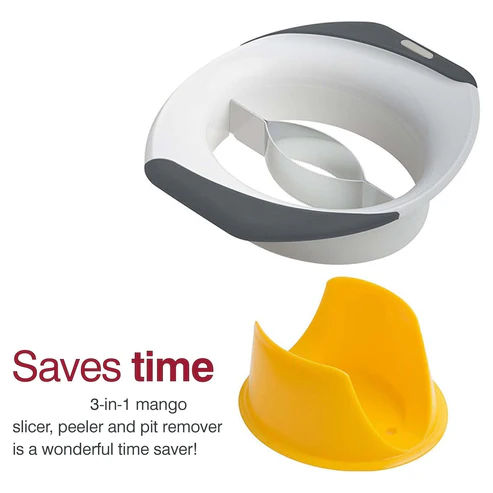 3-in-1 mango slicer, peeler, and pitter