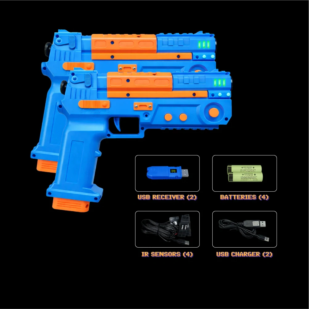 2.4GHz Light Gun with Recoil Feedback – IR Sensor Tracking for PC