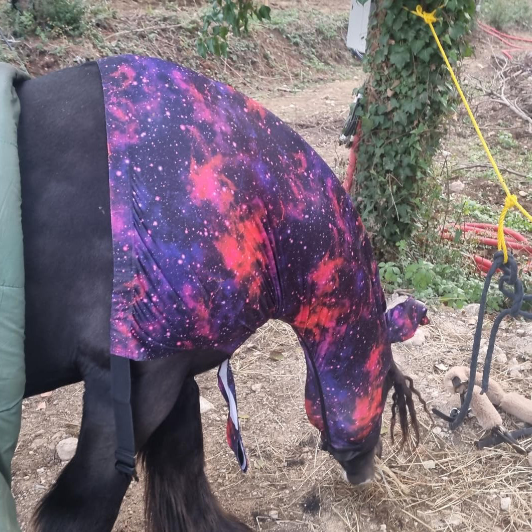 Horse Stretch Hood – Mane Protector with Full Head & Neck Coverage