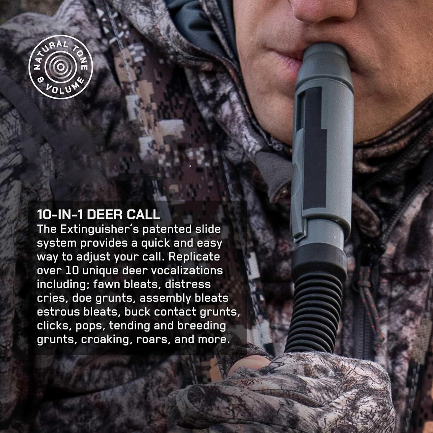 Adjustable 10-in-1 Deer Call – Versatile Reed System for Hunting