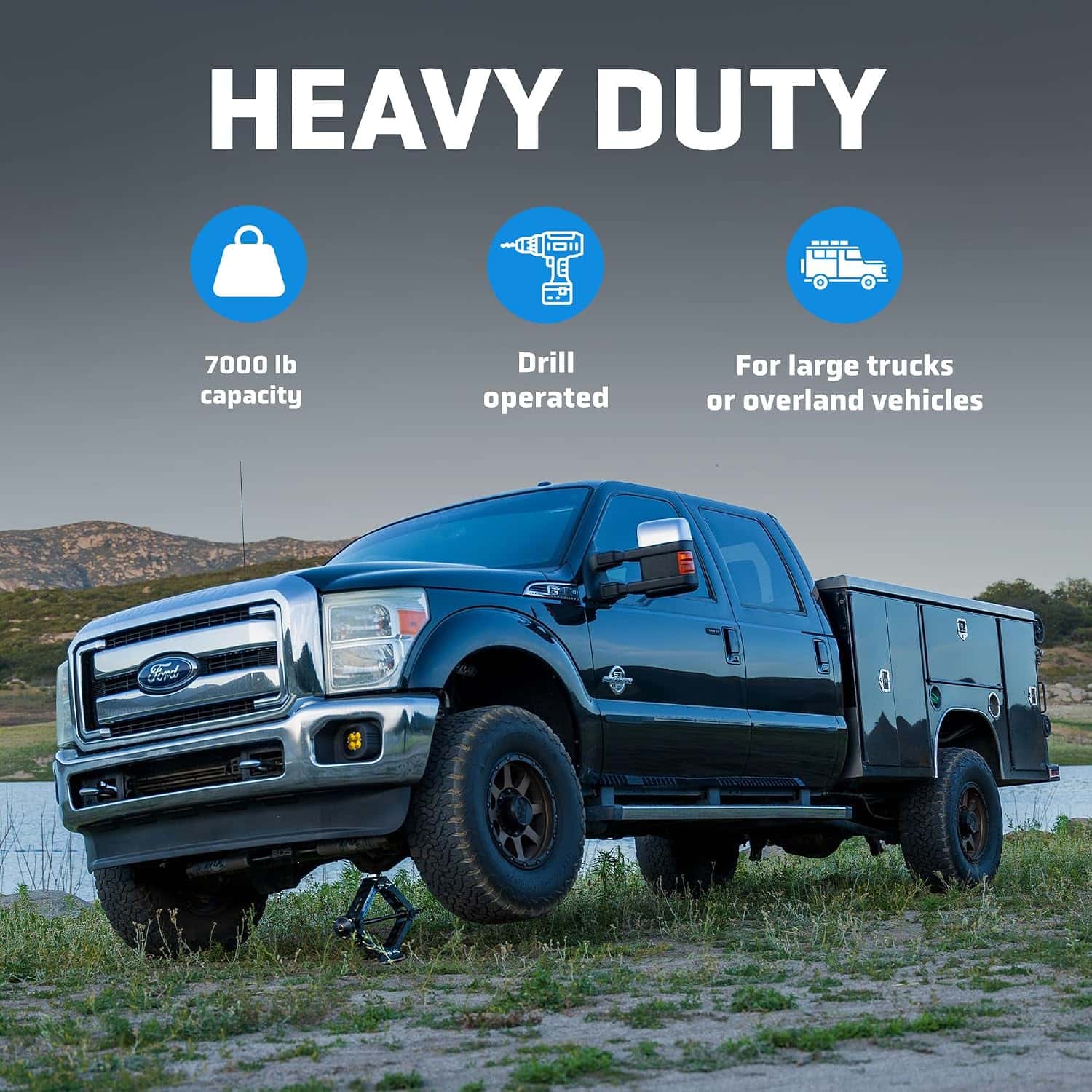 7,000‑Lb Beast – Lift Any Truck, Van or Trailer in Seconds, Anywhere.