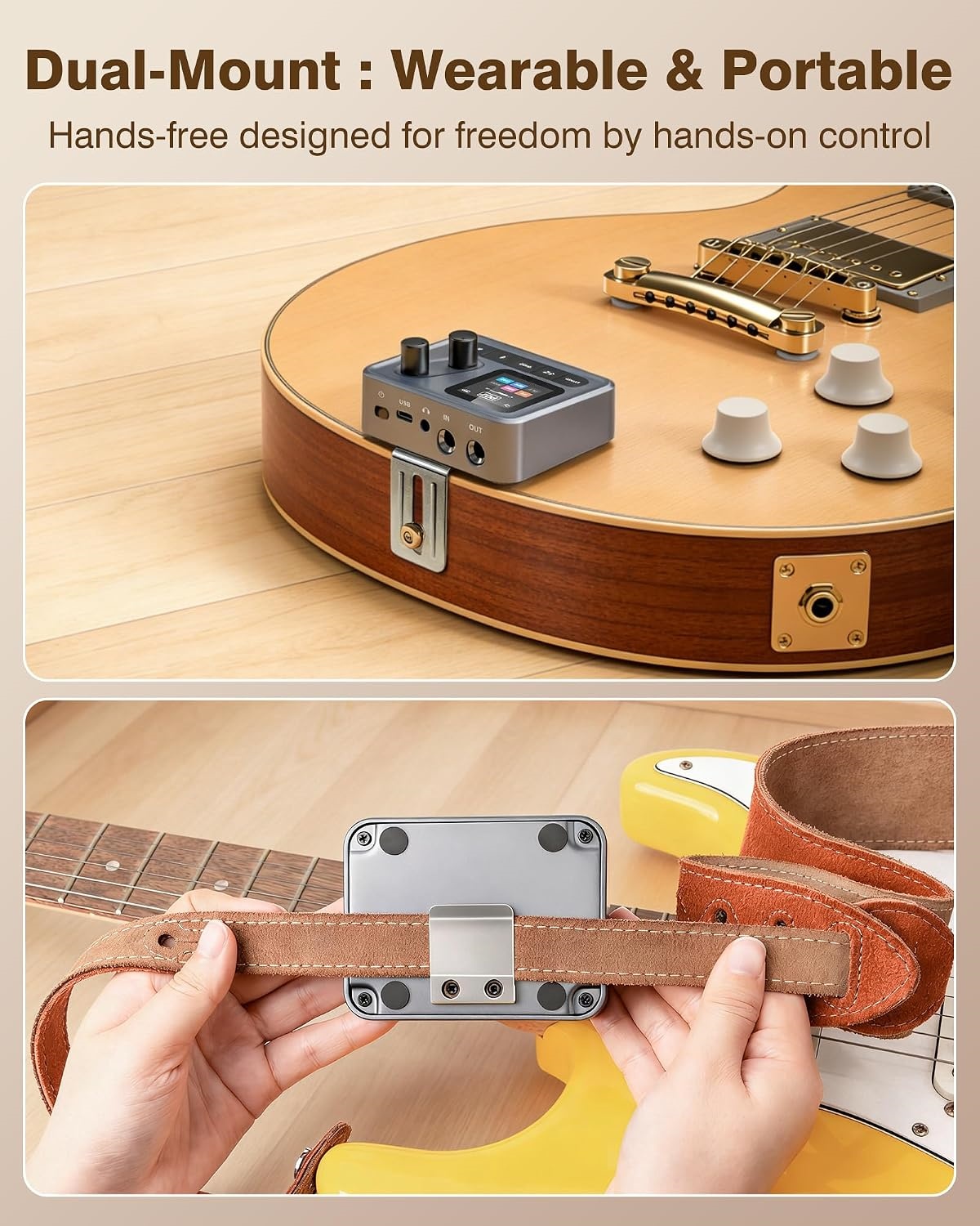 Portable Guitar Tone Machine-80 Presets, Amp Simulation & Recording Effects In Your Pocket