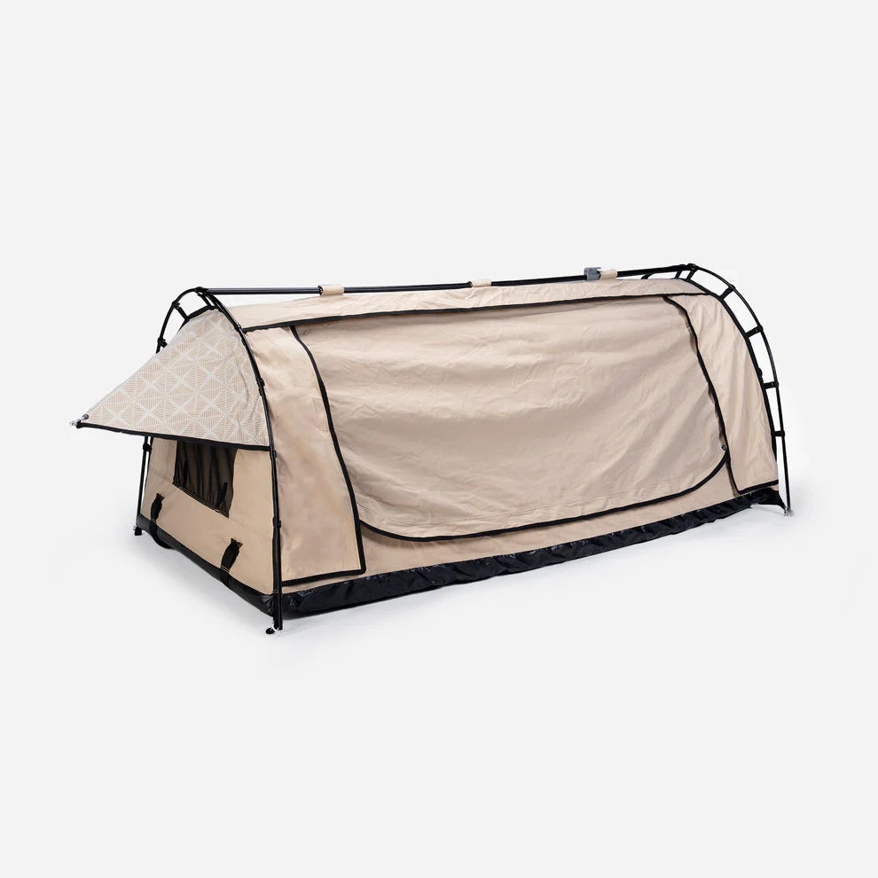 Freestanding Dome Swag – 400gsm Canvas Tent with 50mm Foam Mattress