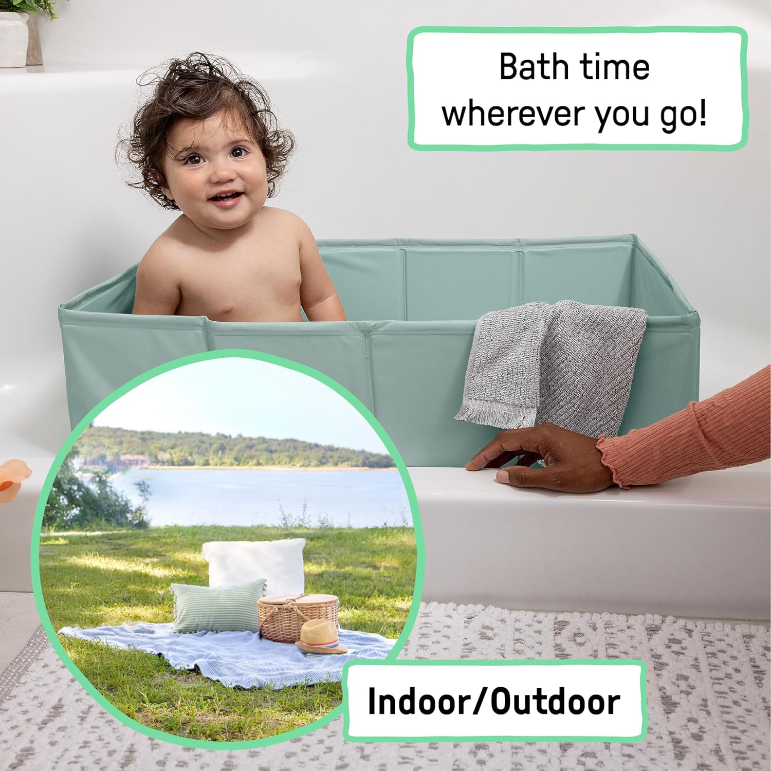 Toddler Folding Tub – Portable Baby Bathtub