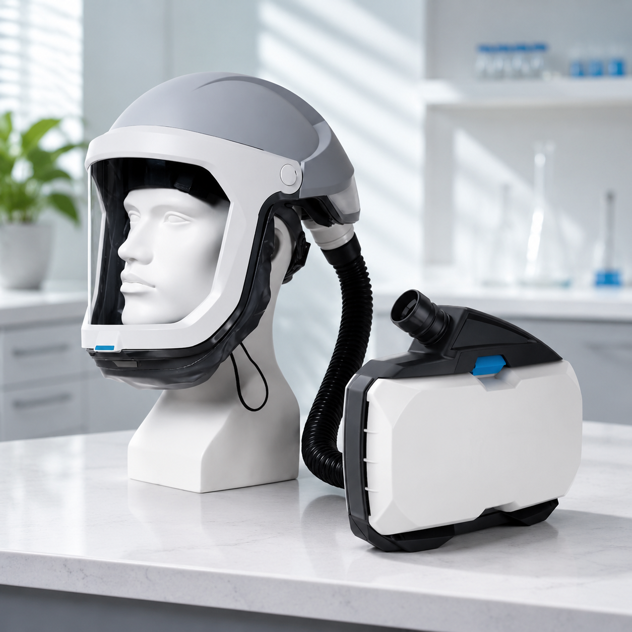Powered Air‑Purifying Respirator Kit – 8‑20H Runtime, Hard Hat Helmet