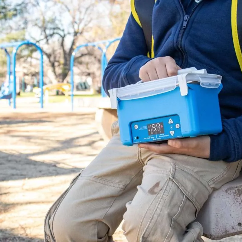 Portable Self-Heating Lunch Box – 600ml Stainless Steel Container