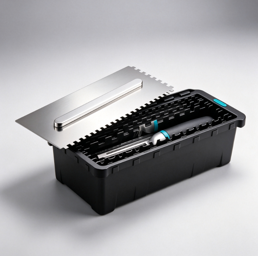 The Ultimate Notched Trowel Set – 6 Interchangeable Blades for Flawless Tile Installation