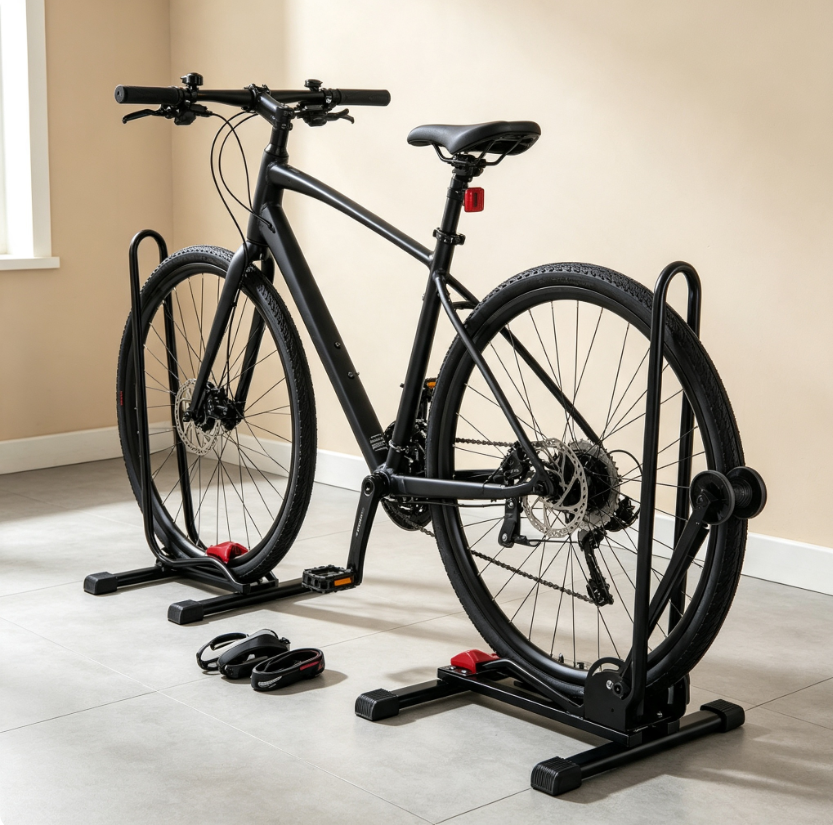 Double-Leg Carbon Steel Bicycle Kickstand