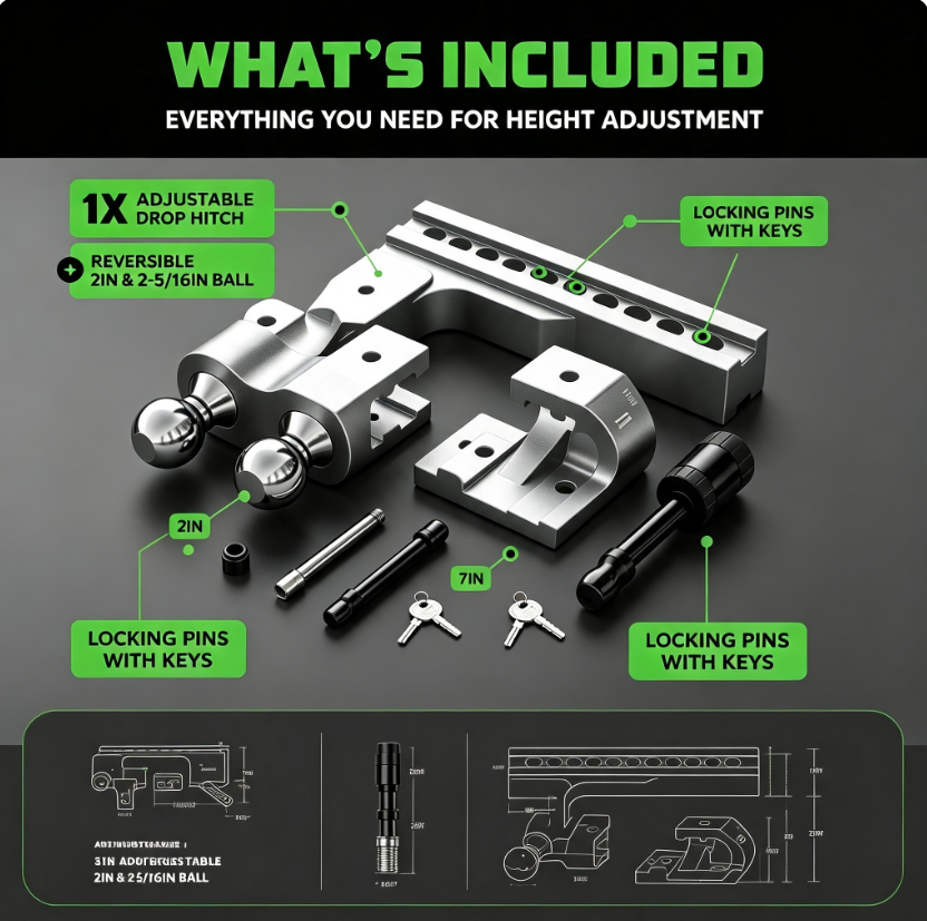 The Ultimate 10‑Inch Adjustable Hitch – Built to Outlast Every Road