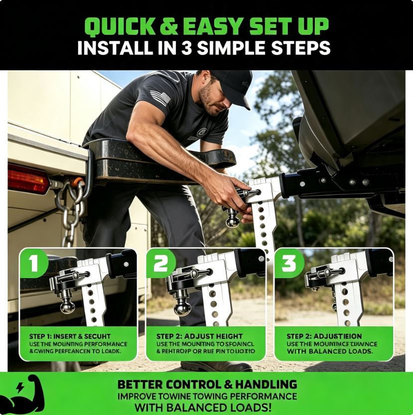 The Ultimate 10‑Inch Adjustable Hitch – Built to Outlast Every Road