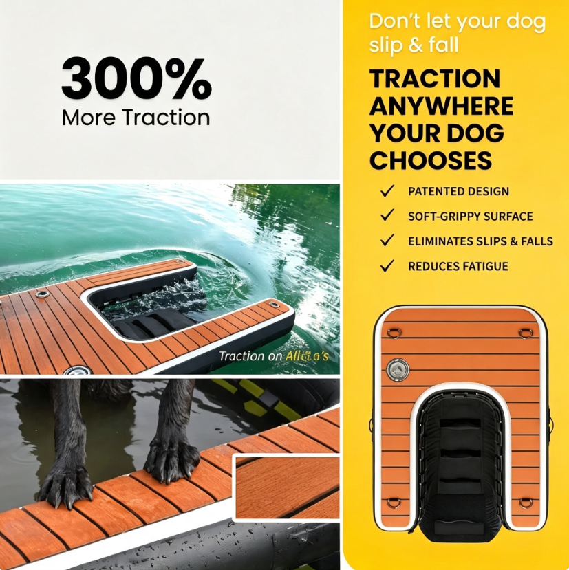 🐕 The Inflatable Dog Ramp That Turns Water Exits into Tail Wags