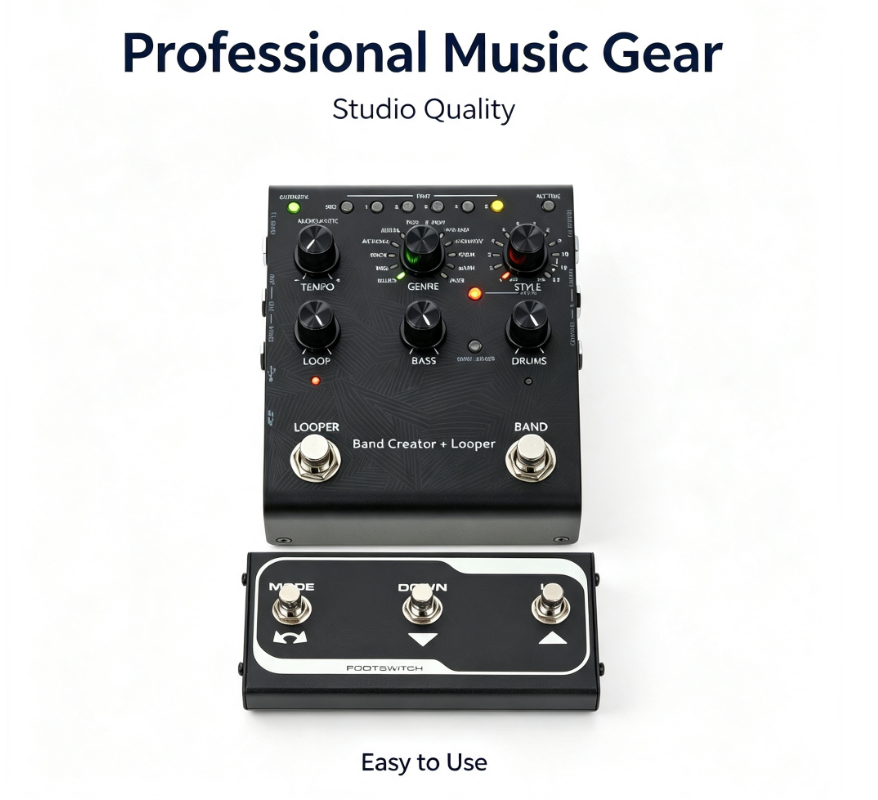 🎸 The Ultimate Pocket Band – Stompbox-Sized Rhythm Engine & Looper